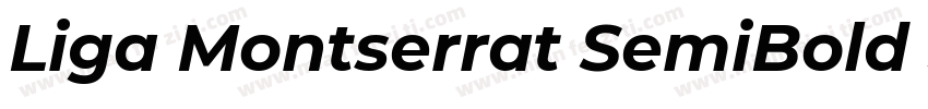 Liga Montserrat SemiBold SemiBold字体转换